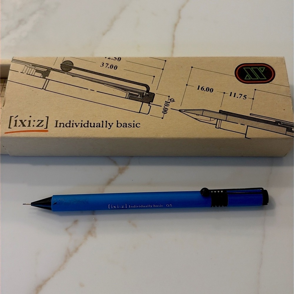 ixi:z Mechanical Pencil Retractable Tip 0.5mm 0.5 Rare Fashion Blue
